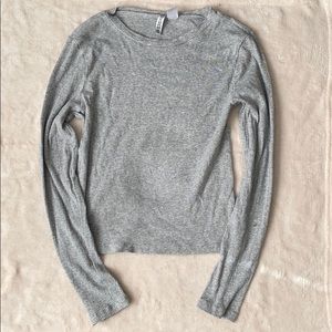 Grey long sleeve shirt